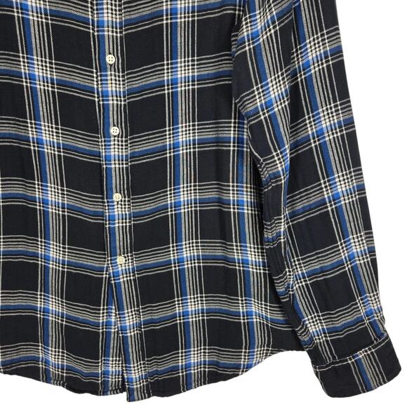 Ralph Lauren Shirt Mens XL Blue Plaid Lined Flannel Heavy Thick Outdoor Gorpcore - Picture 4 of 12